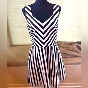 NWT Louche London Cotton Striped Sleeveless Party Dress